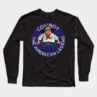 Cowboy The American Legend Long Sleeve T-Shirt